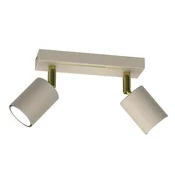 Trak z 2 premičnima reflektorjema kremno-zlata 2xGU10 8W Striper Luminex