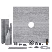 VEVOR Komplet za prho JQ-7272P 1828x1828x32 mm siva