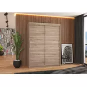 Klizni ormar Denver (150 cm)-Čokoladno smeđa