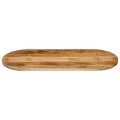 Stolna ploca 120x50x3,8 cm ovalna od masivnog grubog drva manga