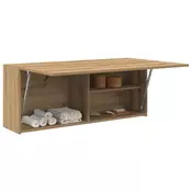Vidaxl vidaXL Stenska kopalniška omarica, Artisan hrast, 100x25x40 cm