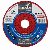 Lukas Rezna ploca, Keramik, Inox, STAR-3, 125x1x22mm