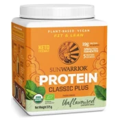 Sunwarrior Classic Plus Organic Protein Unflavoured, proteinski, bez okusa, BIO, 375 g