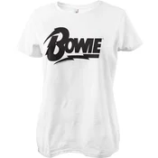 David Bowie Logo White S Ženske Majica