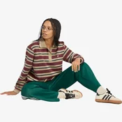 adidas Jopa Stripe Knitted Polo Top LG4083 Bordo rdeča Regular Fit