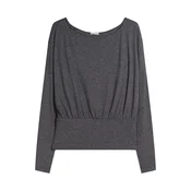 Bershka Majica temno siva