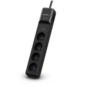 CYBERPOWER Produžni kabl sa prenaponskom zaštitom cetvorostruki + 2x USBc P0420SUD0 crni