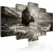 Slika - Ship in a storm 100x50