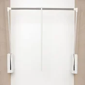 Dvižni mehanizem za obleke Junior, V 850,KŠ 440-610 mm, nosil.10kg, bel/nikljan
