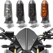 8mm Mini Motorcycle LED Turn Signal Lights Amber Flashing Light Blinker Turn Signal lamp