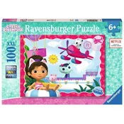 Sestavljanka Ravensburger Gabbys Dollhouse - Mačje dogodivščine! 100 XXL kosov
