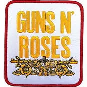 Guns N Roses Stacked White Našitek za šivanje White