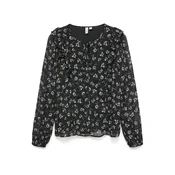 VERO MODA Bluza VMIHANNAH temno siva/zelena/črna