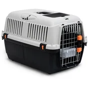 MP Bergamo Bracco Travel 3 Transporter za ljubimce sa metalnim vratima, 60x40x38.5cm, Sivo-crni