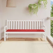 Vidaxl vidaXL Blazina za vrtno klop, rdeča, 180x50x3 cm, blago