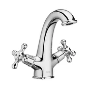 Roca A5A3A4BC00 - Miješalica za umivaonik + gornji dio sifona s preljevom CARMEN 17,8 cm krom