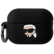 Karl Lagerfeld Etui Karl Lagerfeld Silicone Karl Head 3D za AirPods Pro 2 - črne