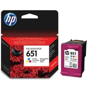 Hewlett Packard Tribarvna kartuša s črnilom HP 651 (C2P11AE), CMY