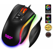 CONNECT IT NEO+ profesionalna optična gaming miška s programsko opremo, RGB osvetlitev, Črna