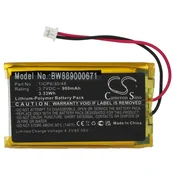Baterija za Sanitas SBY 98, 900 mAh