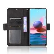 GS Ovitek s preklopom za Xiaomi Redmi Note 10 Pro, reža za kartico, črn