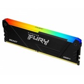 KINGSTON DIMM DDR4 16GB 3200MTs KF432C16BB12A/16 FURY Beast RGB Black XMP
