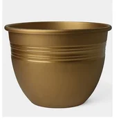 VZDRŽLJIV plastični cvetlični lonec 40 cm ZLATEGA ROZA