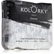 BARVE NOČ - M (5-8 kg) - 21 kosov - nočne eko plenice za enkratno uporabo