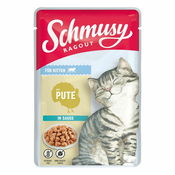Schmusy Ragout Kitten vrečka puran v omaki 100 g