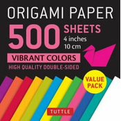 Origami Paper 500 sheets Vibrant Colors 4 (10 cm)