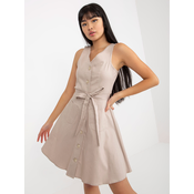 Dress-LK-SK-508253.44P-beige