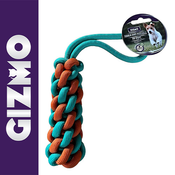 Igracka za pse - Pletena palica 32cm - Gizmo Crveno-Plavi