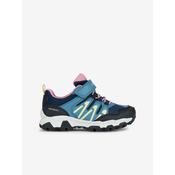 Pink and Blue Girly Sneakers Geox Magnetar - Girls