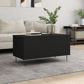 Stolic za kavu crni 90 x 44,5 x 45 cm od konstruiranog drva