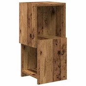 Vidaxl Kotna omarica Star les 25,5x25x55cm Konstruiran les