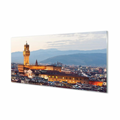 tulup.si Slika na akrilnem steklu Italija grad sunset panorama 120x60 cm 4 obešalnika