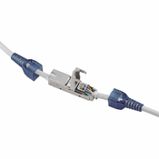 Goobay CAT 6A STP Shielded konektor, 2xRJ45, moder (79579)