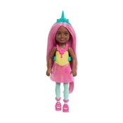 Lutka Barbie Chelsea samorog z rožnatimi lasmi - temnejša polt (JKH57)