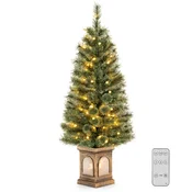 COSTWAY Božično drevo umetno 100 LED lučk 120 cm, (5000038686)