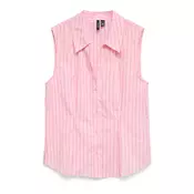 VERO MODA Bluza VMFRIBA  roza / malina / bela