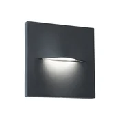 Viokef Zunanja stenska svetilka LED Vita, temno siva, 14 x 14 cm - Sodobni - Aluminij