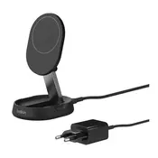 Belkin BOOST CHARGE PRO Qi2 15W magnetno stojalo za polnjenje, preklopno, črno