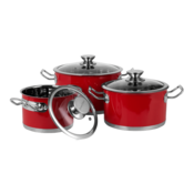 Vintage Cuisine 3-delni set loncev iz nerjavečega jekla