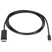 Akyga Akyga  priključni kabel USB-C® vtič\, DisplayPort  vtič 1.80 m črna AK-AV-16  USB-C kabel, (20578029)