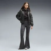 PUMA Snake Print Pack Flared Slim Pants Women, Clothing, Black, XS