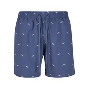 Urban Classics Kratke kopalne hlače vijolično modra/bela