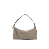 LANCASTER Paris Ročna torbica Lancaster Sac rectangle Zippé M Suede Galet siva
