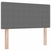 Vidaxl Vzglavje Svetlo siva 100 cm Žametna tkanina