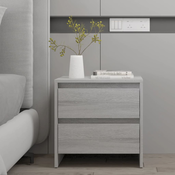 Den Nocna omarica siva sonoma 45x34,5x44,5 cm iverna plošca