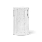 ferm LIVING Pokrov za karafo RIPPLE 9 cm, svetla, steklo, čvrsta LIVING